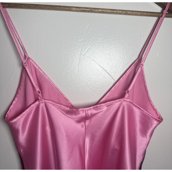 Victoria's Secret Pink Slip Dress Cami Baby Doll Black Lace Women's Size Medium - Picture 5 of 12